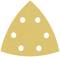 Triangular sandpaper with five evenly distributed holes, suitable for multi-purpose sanding machine.