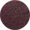 Brown, oval cleaning sponge with a rough, mesh-like structure for removing stubborn dirt.