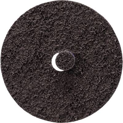 A round grinding disc made of black material with a central hole, used for precision work on various surfaces.