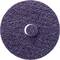 Round, purple grinding disc with a white centre, used for cleaning and polishing surfaces.