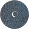 A round, coarse scouring pad in dark blue, with a hole in the centre. Frequently used for floor cleaning.