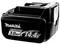 A black Makita 3.0Ah Lithium-ion battery with 14.4V.