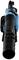 Leaf blower in blue, top-down view, with a black handle and nozzle, industrial design, for garden or landscaping maintenance.