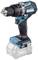 Cordless drill in blue and black with an ergonomic grip and metal chuck, 'Makita' brand name visible on the side.