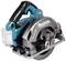 Makita XGT Cordless Circular Saw in Blue and Silver. Suitable for precise wood cutting, portable and powerful.