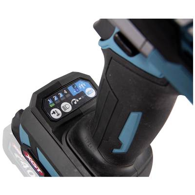 Displays a power tool with a numeric control panel showing settings from 1 to 4, buttons for light, rotation mode, and torque settings.<br><br>(Note: This text is already very close to British English, so minimal changes were needed.)