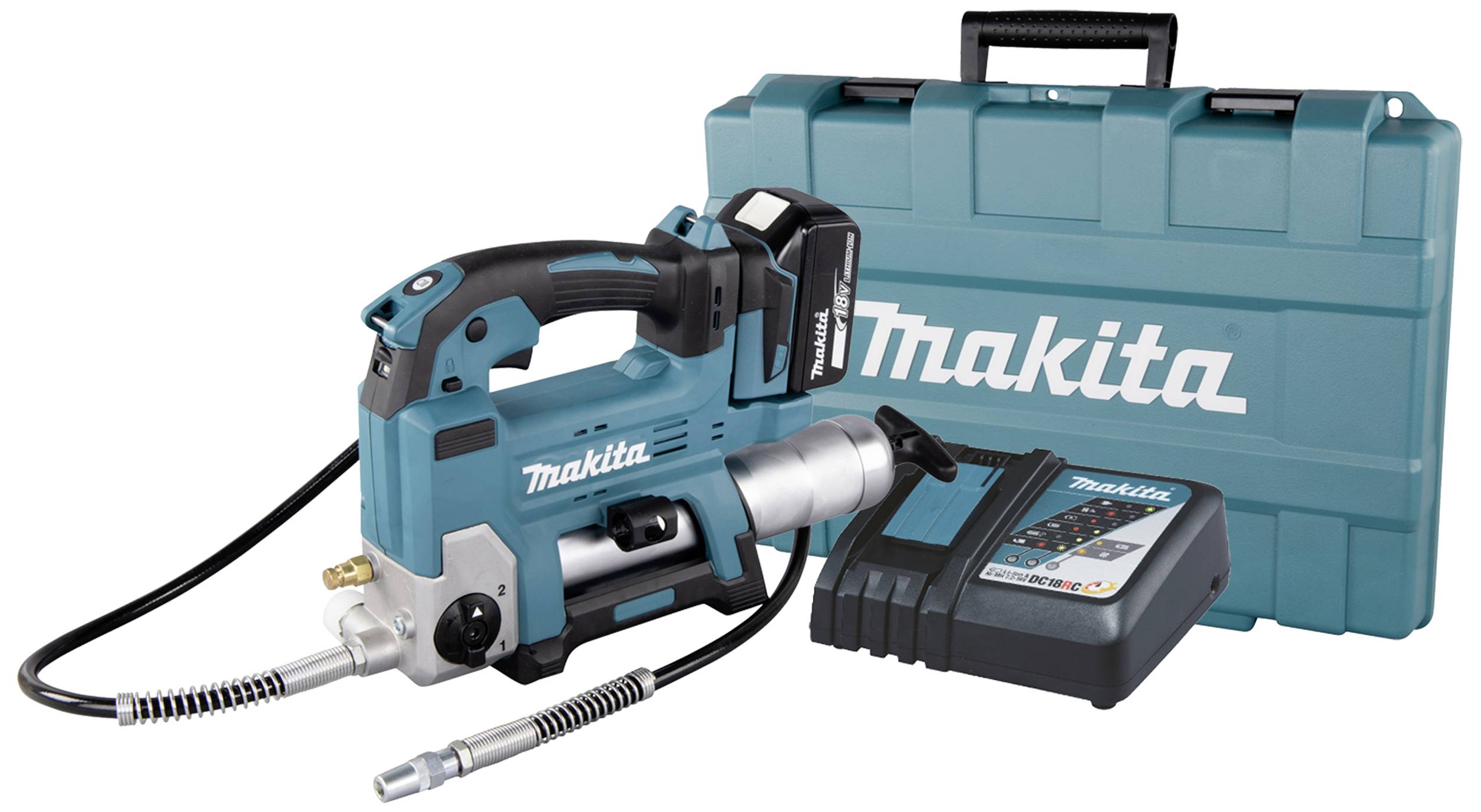 Makita Makita DGP180RT - Fettpresse - schnurlos Ladegerät enthalten DGP180RT Battery-operated grease gun-16