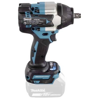Impact wrench with blue-black design, model name 'Makita DTW700', suitable for screw-driving tasks.