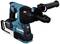 A navy-blue Makita drill hammer with auxiliary handle, suitable for heavy-duty drilling and chiselling work.