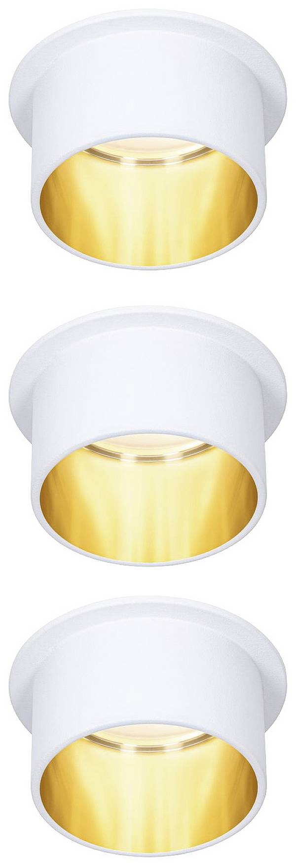 Paulmann 93381 Gil LED recessed light LED (monochrome) Built-in LED 19.5 W White (matt), Gold