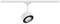 A white LED spotlight is mounted on a track and pointing downwards, suitable for targeted indoor lighting.