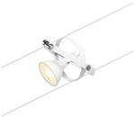 Wire spot Cardan max1x10W GU5,3 white m/chrome 12V DC 60VA plastic/metal