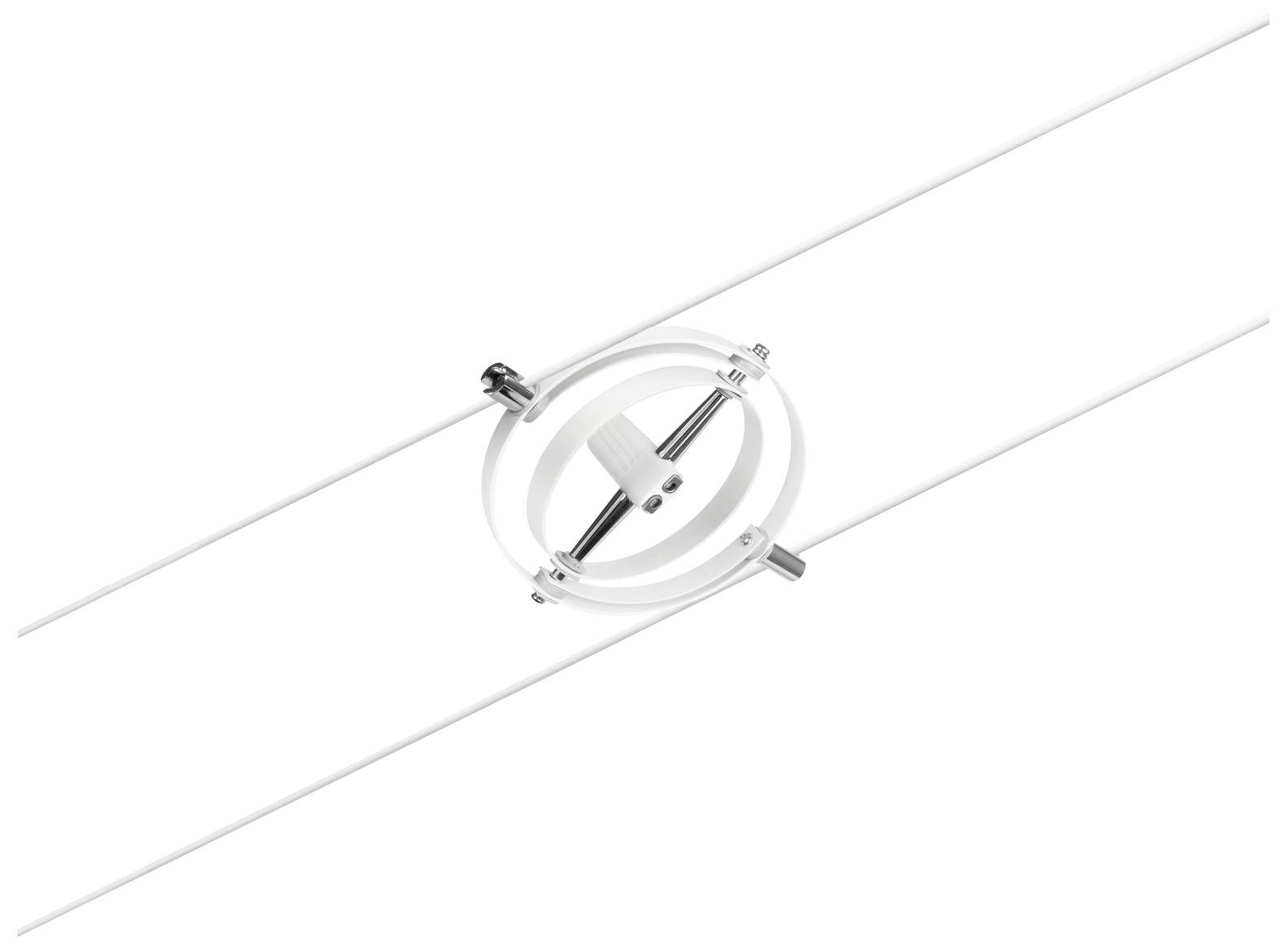 A white parabolic dipole antenna design with a central circular element, suitable for high-frequency applications.