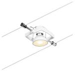 Wire spot MacII max1x10W GU5.3 white (matt)/chrome 12V DC 60VA plastic/metal