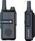 Two black handheld two-way radios, front and side view. On the left, a speaker and LED display, on the right labelled 'TecTalk Worker 3'.
