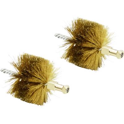 Two yellowish-brown wire brushes with metal handles and dense bristles, suitable for cleaning purposes.