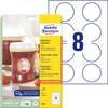 Avery-Zweckform 5081 All-purpose labels Ø 65 mm Paper White 80 pc(s) Removable Laser, colour, Laser printer, Inkjet printer