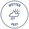 'Weather-resistant' symbol: A sun behind a cloud with rain.