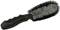 Black cleaning brush with ergonomic handle and dense bristles. Ideal for thorough cleaning of surfaces or vehicle parts.
