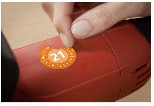 Avery-Zweckform 6945-2021 Test label 2021 Orange Self-adhesive film (permanent) (Ø) 20 mm 20 mm 1 Set-3