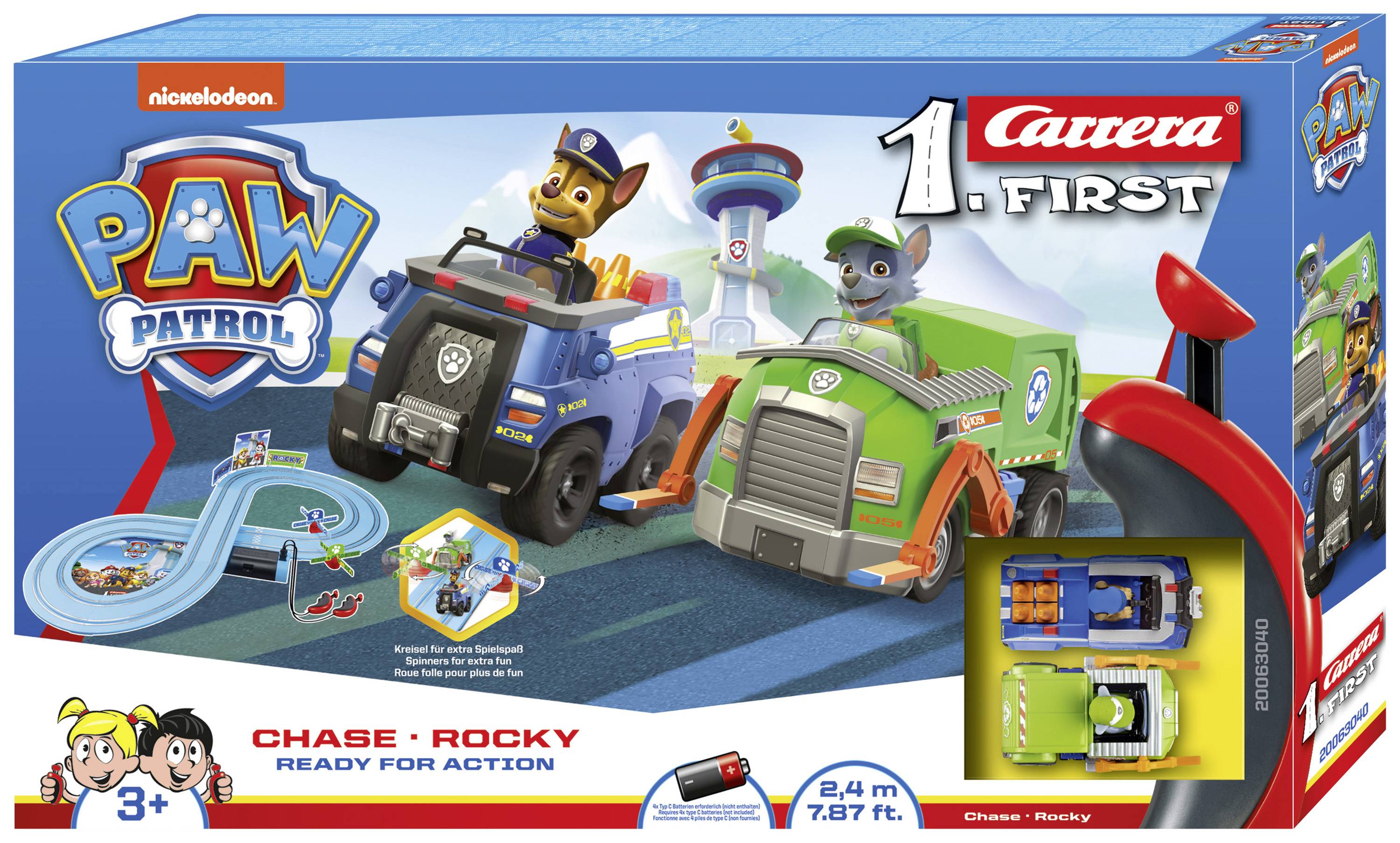 Ready for Action Carrera Carrera First 20063040 Paw Patrol modellismo 2,4m 