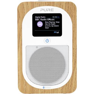 Pure Evoke H3 Desk radio DAB+, FM AUX, Bluetooth Alarm clock Oak-0