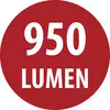 Red circular badge with white text '950' above 'LUMEN'.