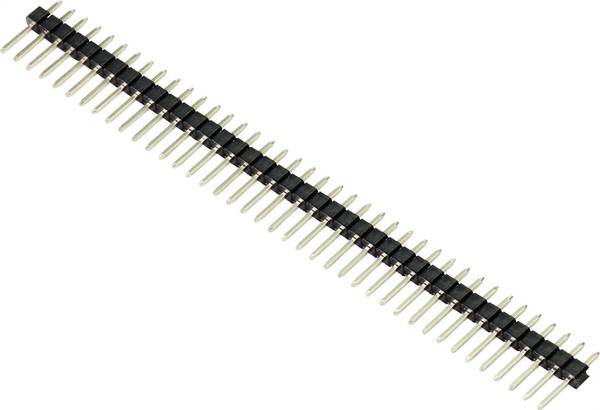 TRU COMPONENTS TC-9556692 Pin strip (standard) No. of rows: 1 Pins per row: 40 1 pc(s)