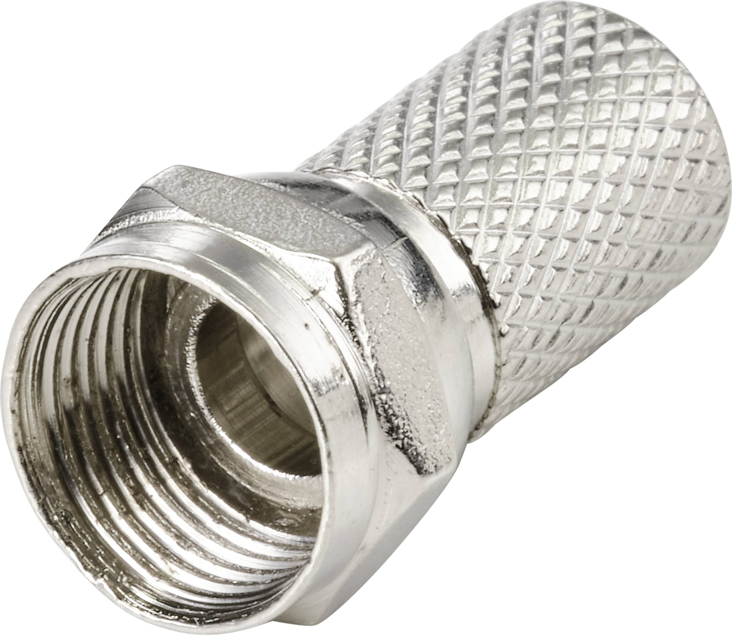 TRU COMPONENTS F connector F plug up to 7.3 mm Cable diameter: 7.3 mm 1 pc(s)