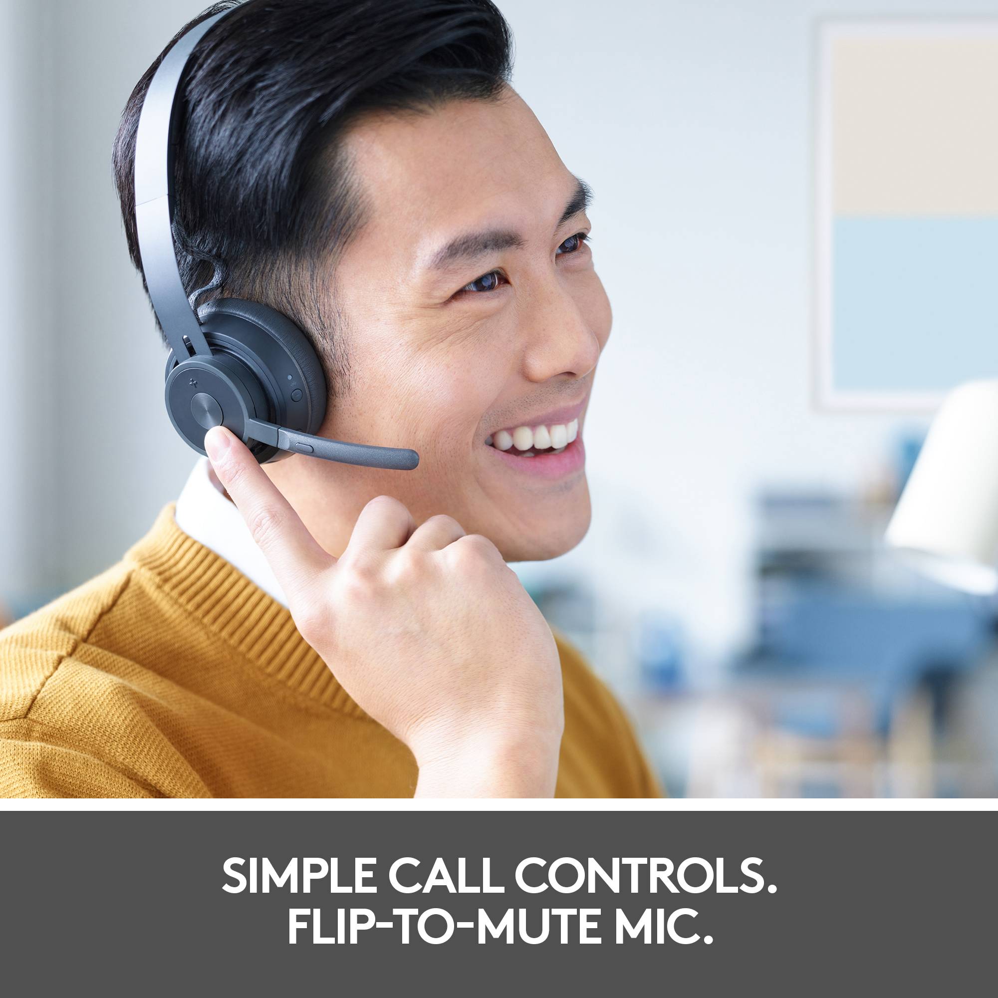 Logitech Zone 900 PC On-ear headset Bluetooth® (1075101) Graphite Microphone noise cancelling Volume control, Microphone-6