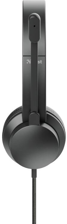 Trust RYDO Over-ear headset Corded (1075100) Stereo Black Volume control, Microphone mute PC-2