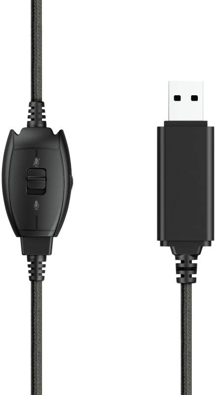 Trust RYDO Over-ear headset Corded (1075100) Stereo Black Volume control, Microphone mute PC-3