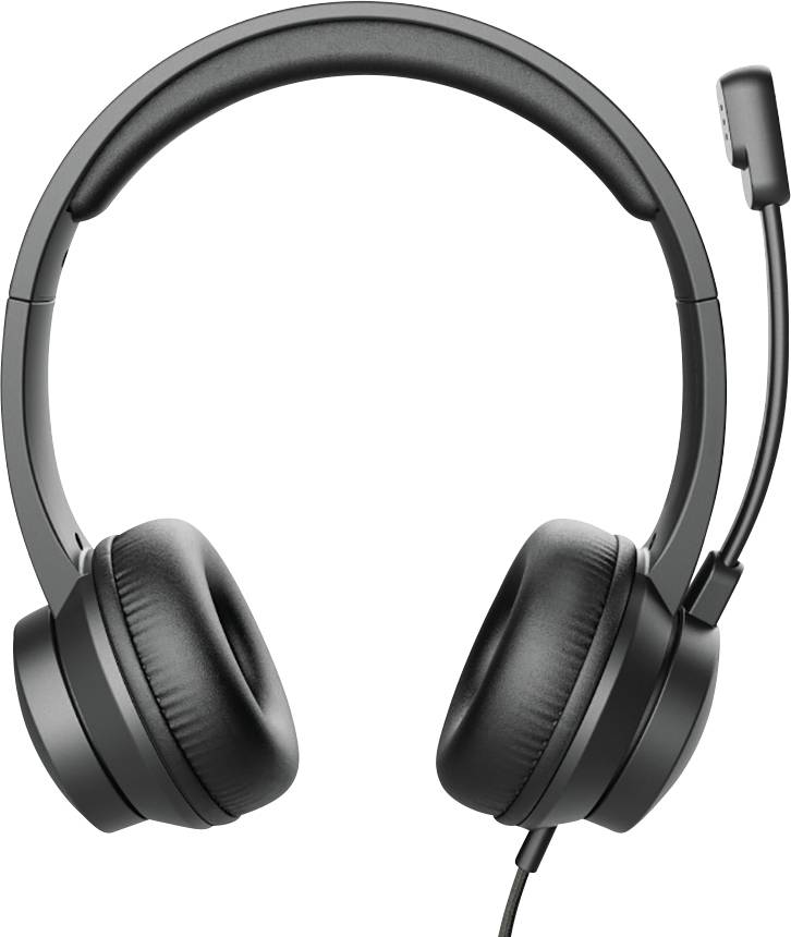 Trust RYDO Over-ear headset Corded (1075100) Stereo Black Volume control, Microphone mute PC-5