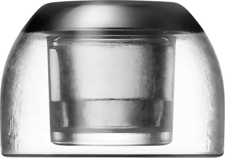 AZLA SednaEarfit Xelastec TWS (M/ML/L) In-ear Headphone earpads 3 Pair Black, Transparent-1