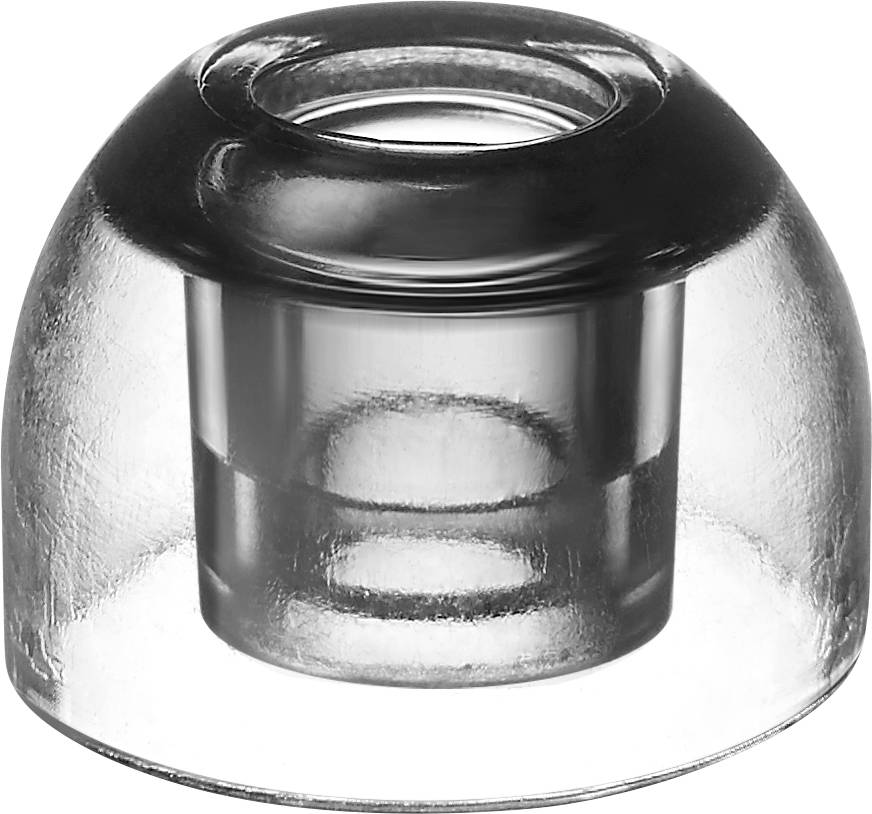 AZLA SednaEarfit Xelastec TWS (MS/M/ML) In-ear Headphone earpads 3 Pair Black, Transparent-2