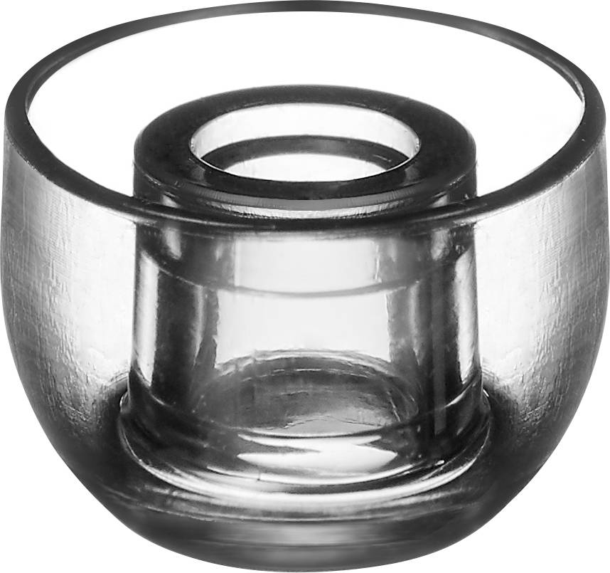 AZLA SednaEarfit Xelastec TWS (MS/M/ML) In-ear Headphone earpads 3 Pair Black, Transparent-3