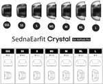 Azla SednaEarfit Crystal suitable for Apple AirPods Pro 3er Set (M/ML/L)