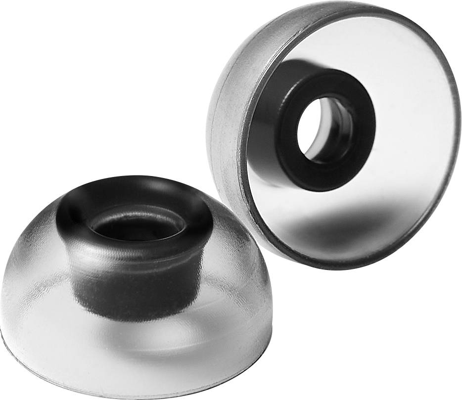 Image of AZLA SednaEarfit Crystal TWS (M/ML/L) In-ear Headphone earpads 3 Pair Black, Transparent