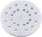 Round, white felt pad with several holes of varying sizes, likely part of a filter or ventilation system.