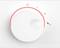 A white rotary knob with red accents shows positions '0', 'I', 'II' and a paintbrush symbol, presumably for controlling a device.