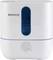 A white air humidifier with a blue water indicator, featuring a control dial on the front, branded with 'BONECO'.