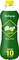 A green bottle of 'Bluna Lemon Soda Syrup' with a yellow cap. The label indicates that 10 litres of drink can be produced.