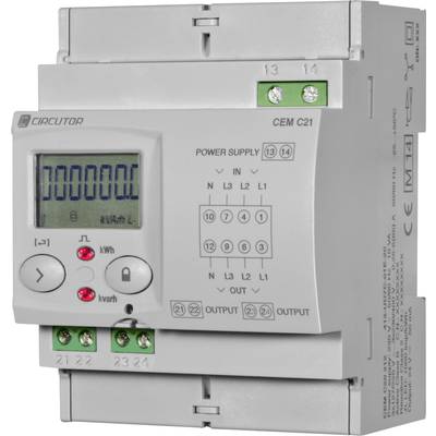 Circutor CEM-C21-485-T1 Electricity meter (3-phase)  Digital 65 A  Single 1 pc(s)