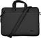 Black laptop bag with carry handles and adjustable shoulder strap, suitable for the secure transportation of a notebook.