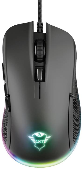 Trust GXT 922 YBAR Gaming mouse USB Optical Black, RGB 6 Buttons Backlit-1