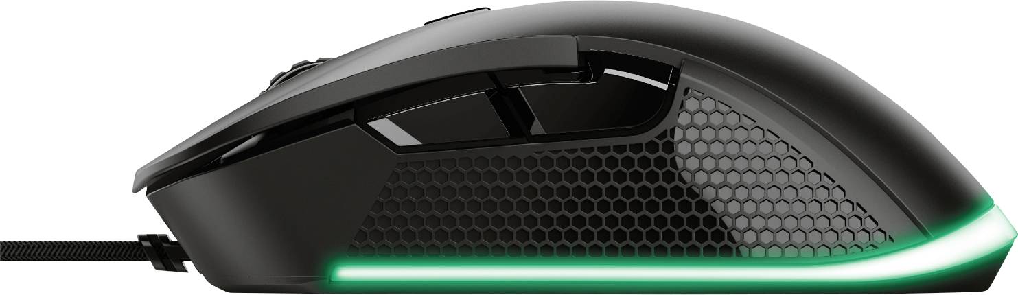 Trust GXT 922 YBAR Gaming mouse USB Optical Black, RGB 6 Buttons Backlit-3