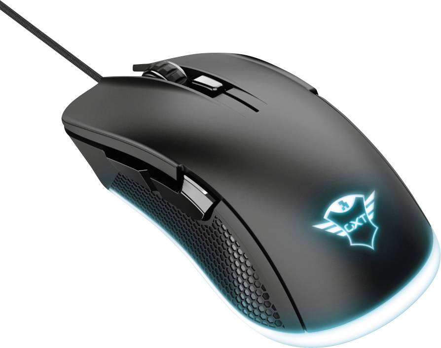 Trust GXT 922 YBAR Gaming mouse USB Optical Black, RGB 6 Buttons Backlit-5