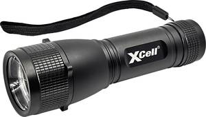 XCell 146362 LED (monochrome) Torch Wrist strap, Holster, Strobe mode battery-powered 500 lm 7 h 179 g