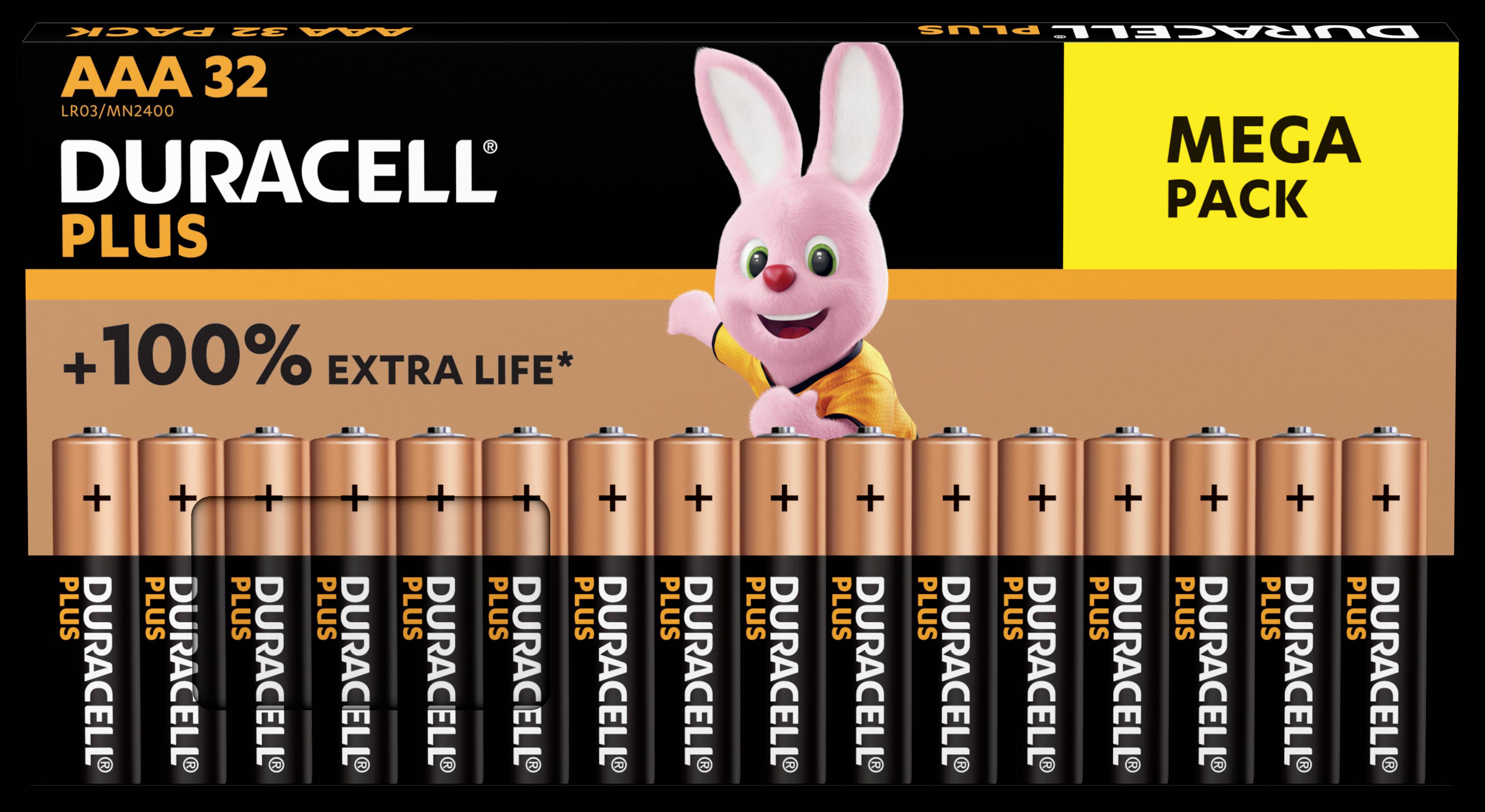 Image of Duracell Plus-AAA BP32 AAA battery Alkali-manganese 1.5 V 32 pc(s)
