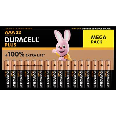 Duracell Plus-AAA BP32 AAA battery Alkali-manganese  1.5 V 32 pc(s)